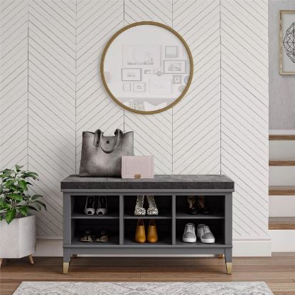 Picture of Darlin Grey Shoe Bench 