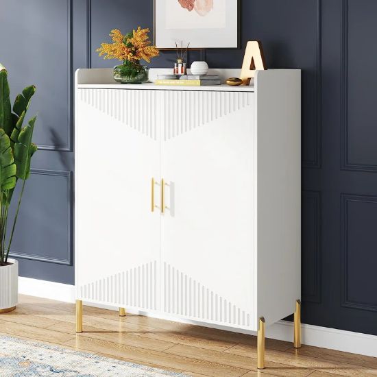 Picture of Amaria White Shoe Cabinet
