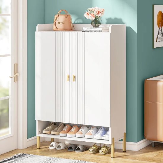 Picture of Sapphire White Shoe Cabinet