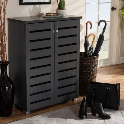 Picture of Baxton Black Shoe Cabinet