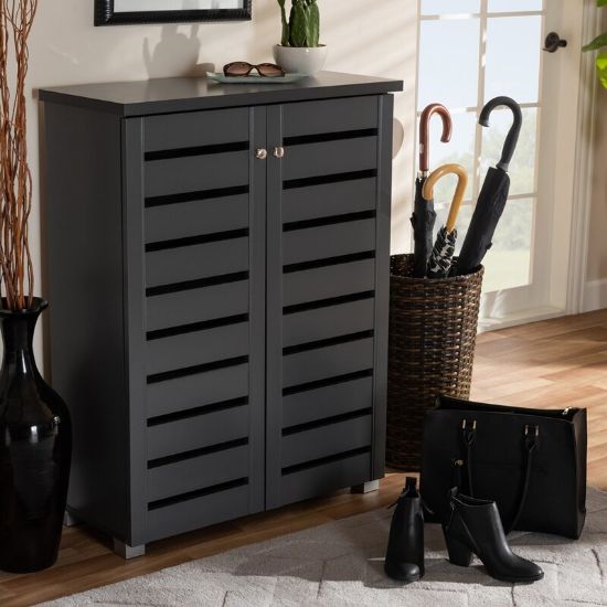 Picture of Baxton Black Shoe Cabinet