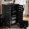 Picture of Baxton Black Shoe Cabinet