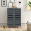 Picture of Baxton Grey Shoe Cabinet 