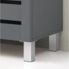 Picture of Baxton Grey Shoe Cabinet 