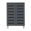 Picture of Baxton Grey Shoe Cabinet 