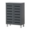 Picture of Baxton Grey Shoe Cabinet 