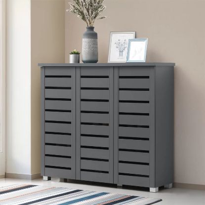 Picture of  Baxton XL Grey Shoe Cabinet
