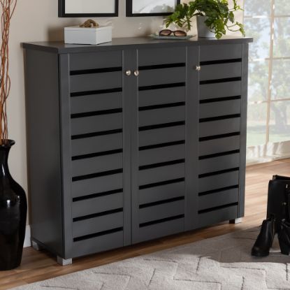 Picture of  Baxton XL Black Shoe Cabinet 