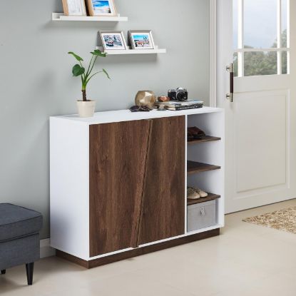 Picture of Kerby White & Brown Shoe Storage