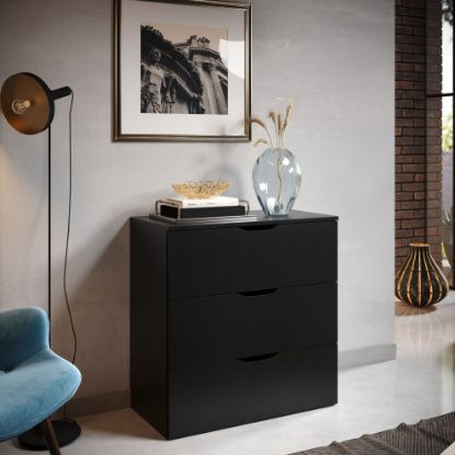 Picture of Glan Black 3-Drawer Unit