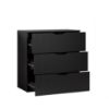 Picture of Glan Black 3-Drawer Unit