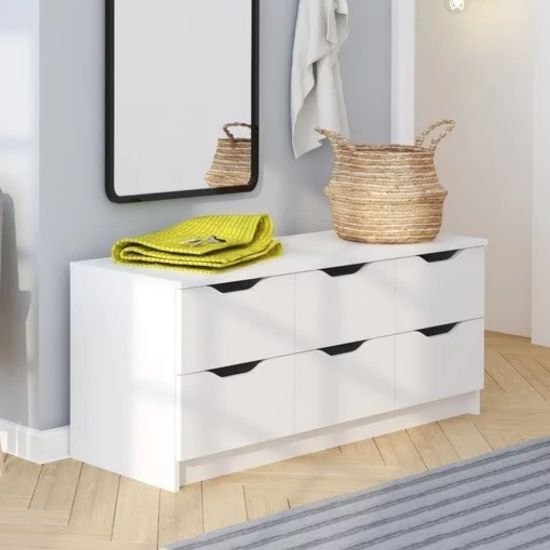 Picture of Primo White 6-Drawer Unit