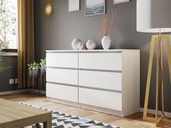 Picture of Milo White 6-Drawer Unit
