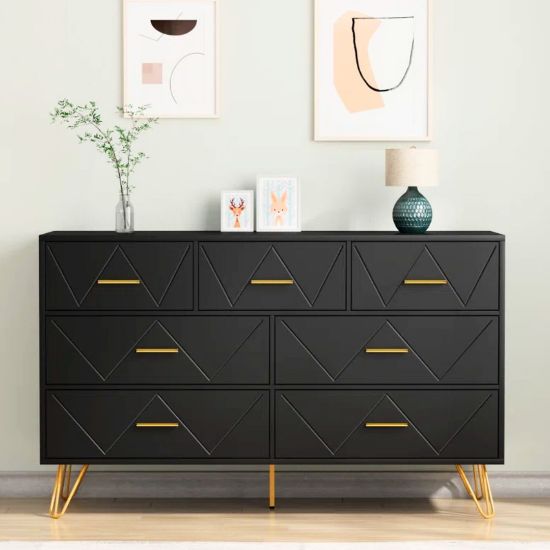 Picture of Lukas Black 7-Drawer Unit