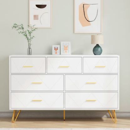 Picture of Lukas White 7-Drawer Unit 