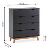 Picture of Danya Black 4-Drawer Unit 