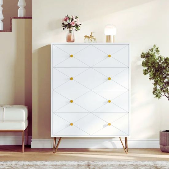 Picture of Lukas White 4-Drawer Unit