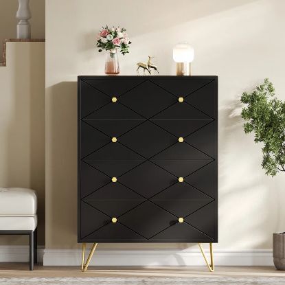 Picture of Lukas Black 4-Drawer Unit