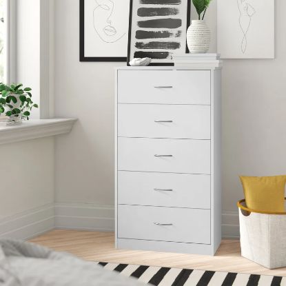 Picture of Aaron White  5-Drawer Unit