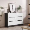 Picture of Lyle Black & White 6-Drawer Unit