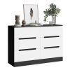 Picture of Lyle Black & White 6-Drawer Unit