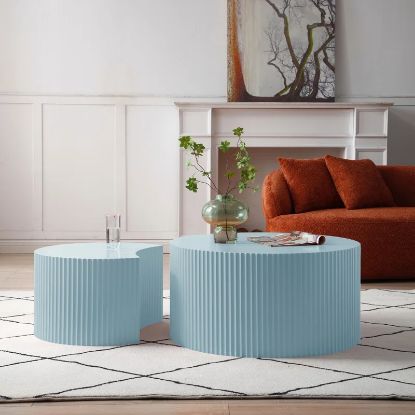Picture of Bestia Baby Blue Nesting Coffee Table 