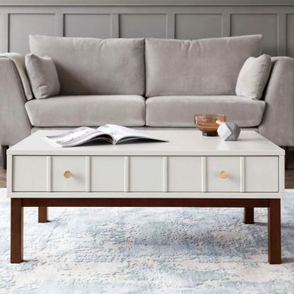 Picture of Lyle White & Brown Coffee Table 