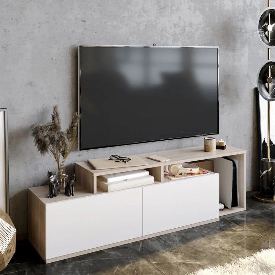 Picture of Zesty Lightbrown & White T.v Unit